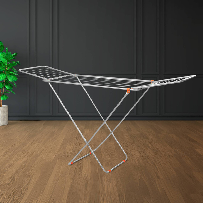 Bathla Steel Floor Cloth Dryer Stand | Aero - Mobidry | Heavy Duty, Lightweight | 1 Year Warranty(1 Tier)