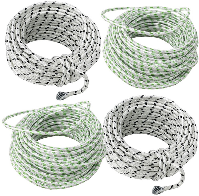 Kabi Aggro (Pack of 4) 10 Meter Cloth Hanging Rope For Drying Clothes Heavy Duty Rope Polyester Clothesline(10 m)