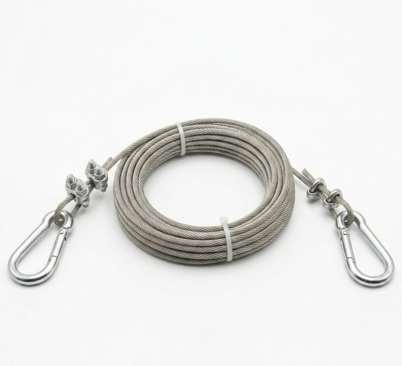 Nandy Heavy Duty PVC Coated Clothesline 10M Stainless Steel Clothesline(10.5 m)