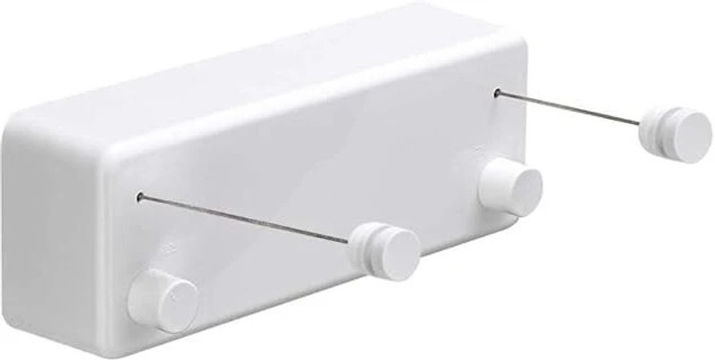 PARATPAR MALL Retractable Cloth line for Drying Clothes Indoor,Heavy Duty Double Cloth Drying Stainless Steel, Aluminium Retractable Clothesline(3.2 m)