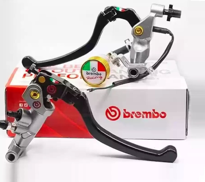 AOWBIKES brembo hydraulic Brake Clutch Lever For KTM, Yamaha, BMW, Bajaj, Benelli, Hero, Harley Davidson, Honda, TVS, Suzuki NA(Silver)