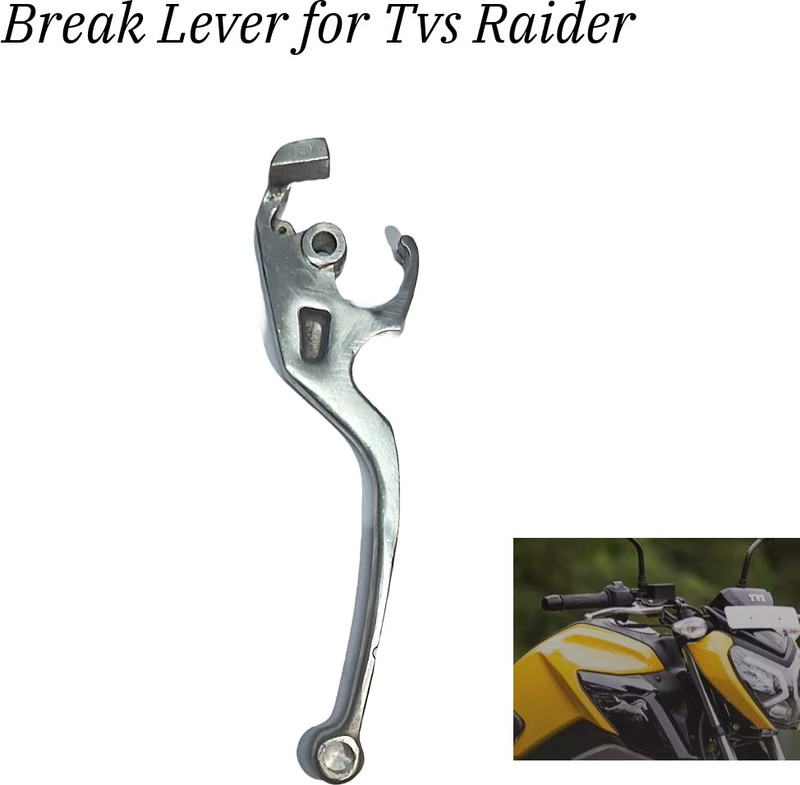 VKHAS Break lever For Raider 125 Brake Lever For TVS NA(SILVER)