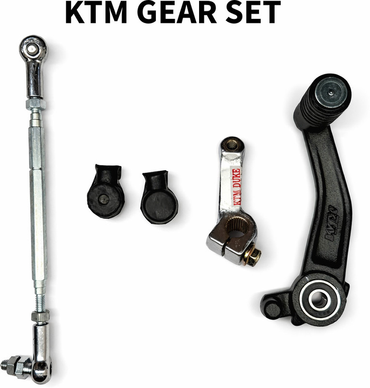 VKHAS Gear Shifter/Lever Kit for KTM Duke all Model Made In India Clutch Lever For KTM Duke 200, Duke 390, 125 Duke(SILVER)