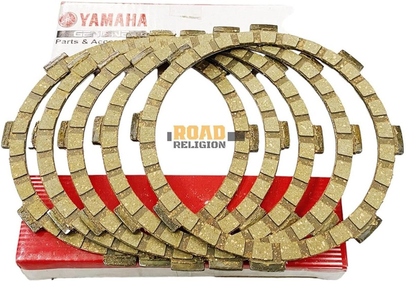 road religion Genuine Clutch Plate Set compatible with Yamaha RX100 (Genuine - 5 pcs) Clutch Plate