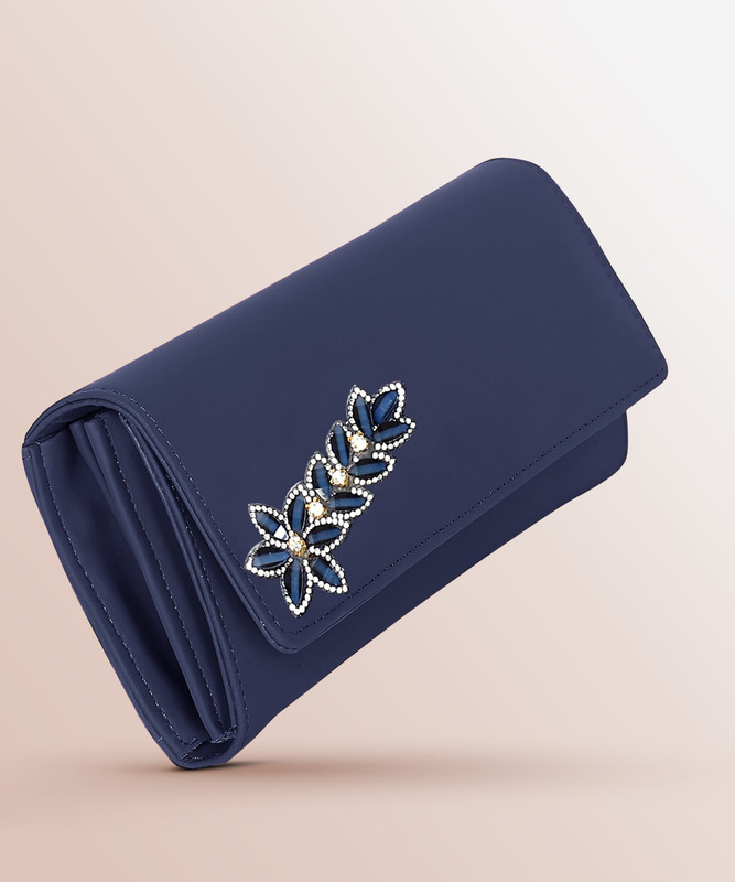 ASSUENTERPRISES Casual, Formal, Party, Sports Blue Clutch