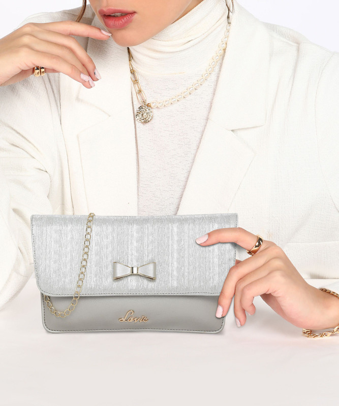 LAVIE Casual Silver  Clutch