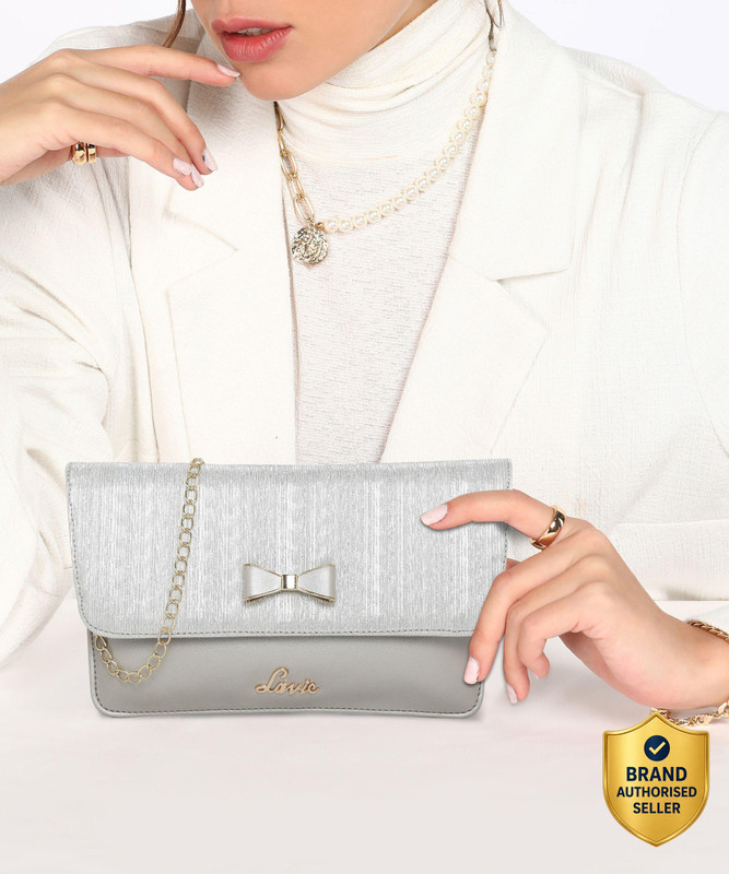 LAVIE Party Silver  Clutch