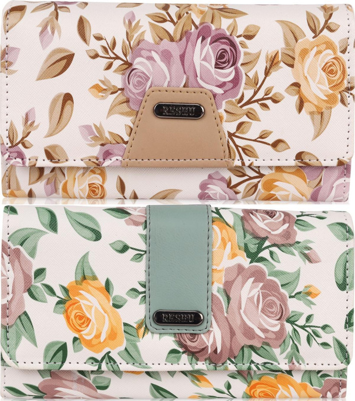 Reshu Casual, Formal Beige, Beige  Clutch(Pack of: 2)