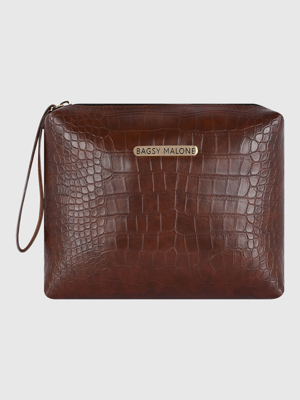 Bagsy Malone Casual Brown Clutch