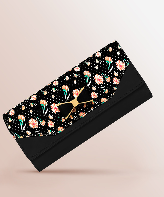 G M W Casual, Formal, Party, Sports Black Clutch