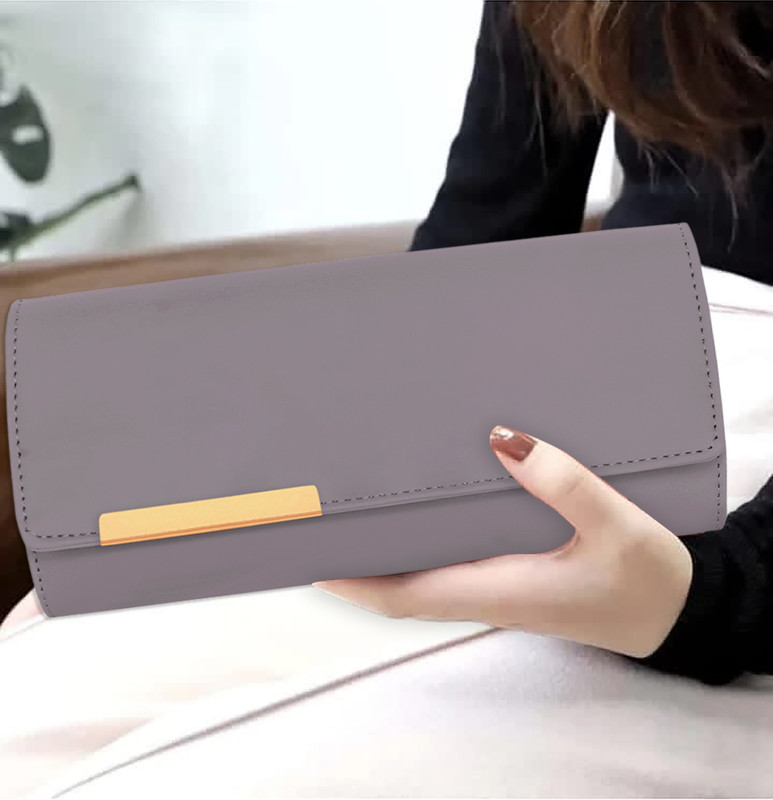 AlexVyan Casual, Party, Formal, Sports Grey Clutch
