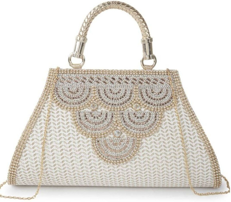 nohu Party, Casual, Formal Gold  Clutch