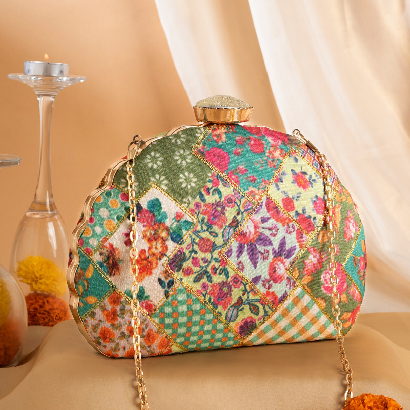 mantsa Party Multicolor Clutch