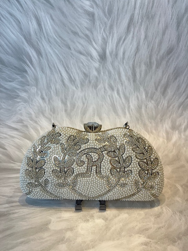 ADAB SAREES Party Silver Clutch