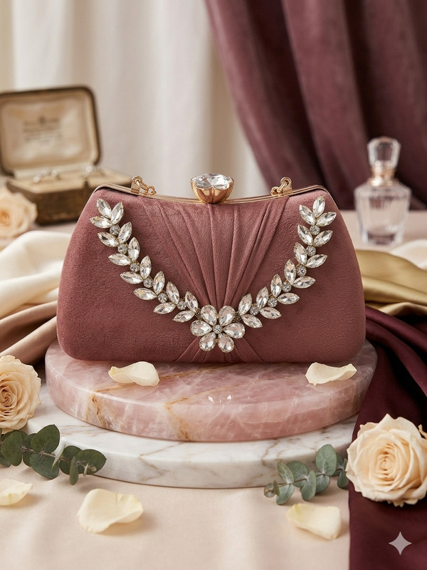 ASFASHIONST Party Tan Clutch