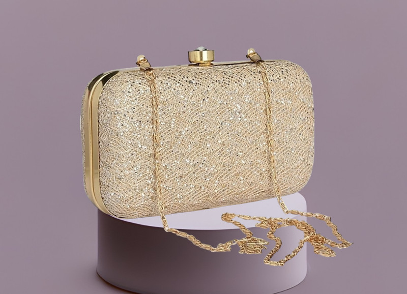 RAPID COSTORE Party, Casual, Formal, Sports Gold Clutch