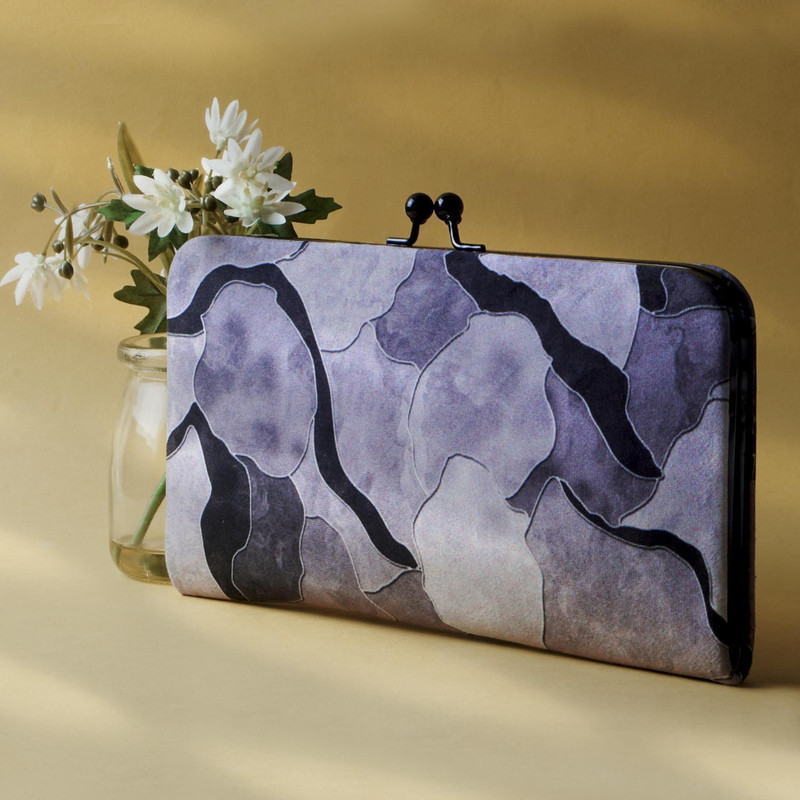 DOSYSO Casual, Party, Formal Black, Grey Clutch