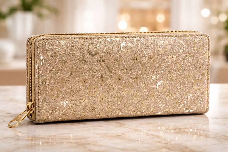 HB Signature Party, Casual Gold Clutch