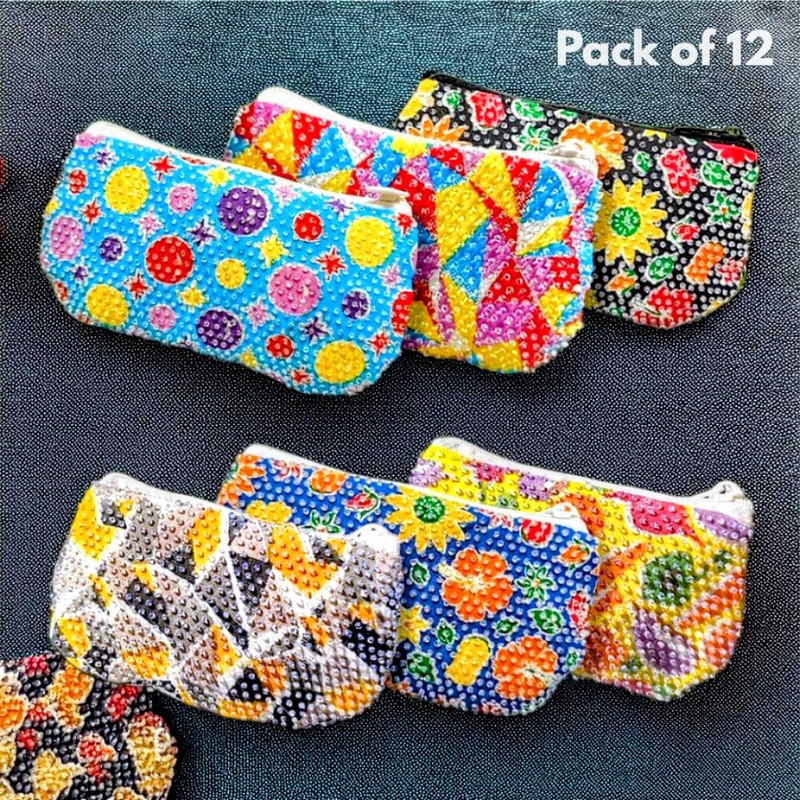 Paani Moti Casual Multicolor  Clutch(Pack of: 12)