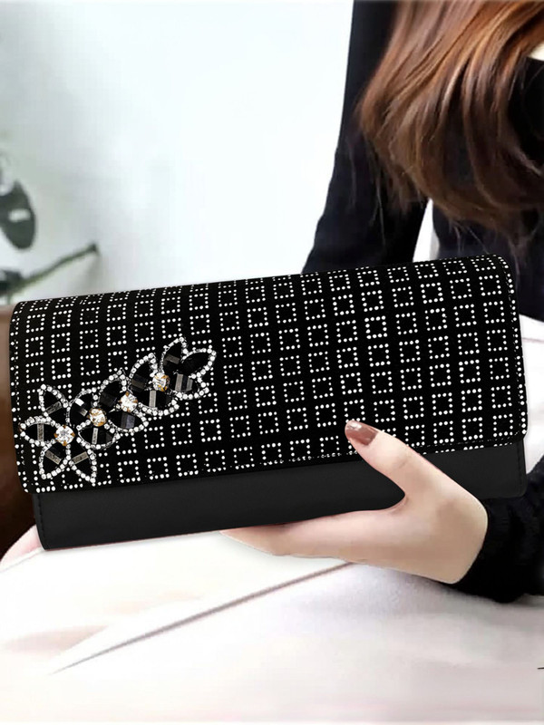 Richborn Casual Black Clutch