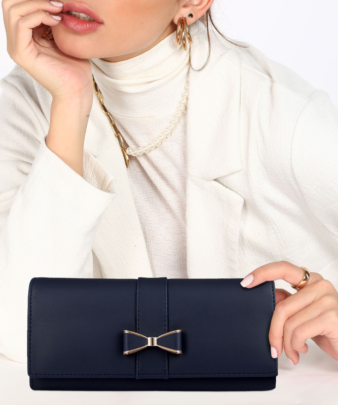linus Casual, Formal, Party Blue Clutch