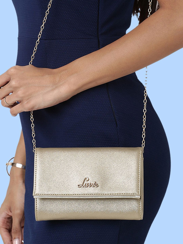 LAVIE Casual Gold Clutch