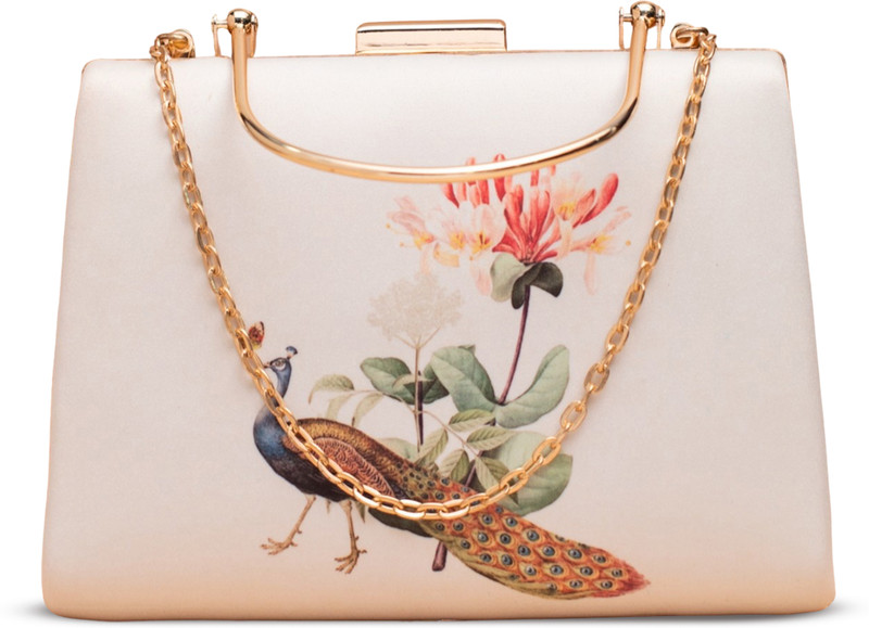 ARTKLIM Casual, Formal, Party Beige Clutch