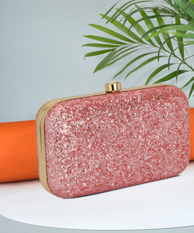 Toobacraft Party Pink, Gold Clutch