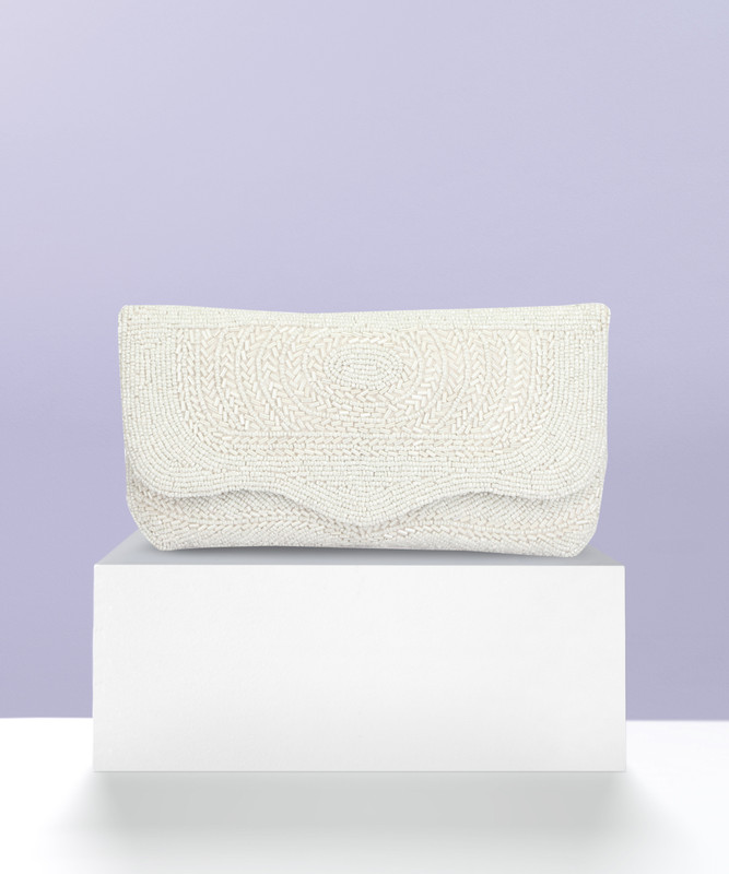 Fashion Overseas Casual White Clutch