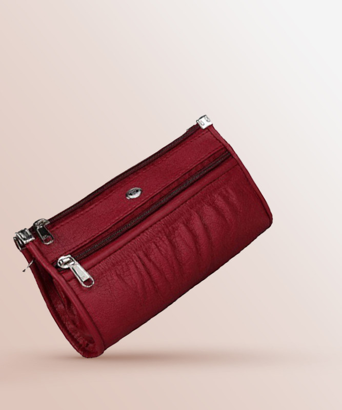 JMD Casual Purple, Maroon Clutch