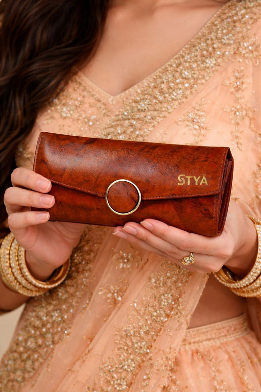 STYA Casual Tan Clutch
