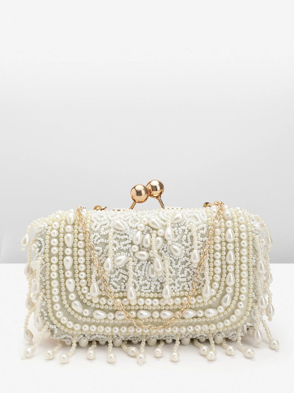 ANOUK Party Cream  Clutch
