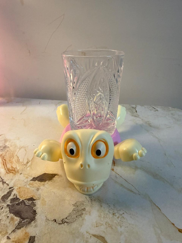 isha herbal store Cute Cartoon Turtle Coaster with Glass Holder | Plastic Tug Toy For Turtle