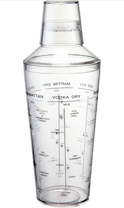 Habib 700 ml Plastic Cocktail Shaker(Clear)