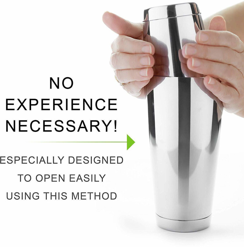 PROKITCHEN 840 ml Stainless Steel Cocktail Shaker(Silver)