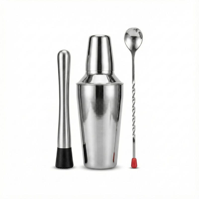 bar box 500 ml Stainless Steel Cocktail Shaker(Silver)