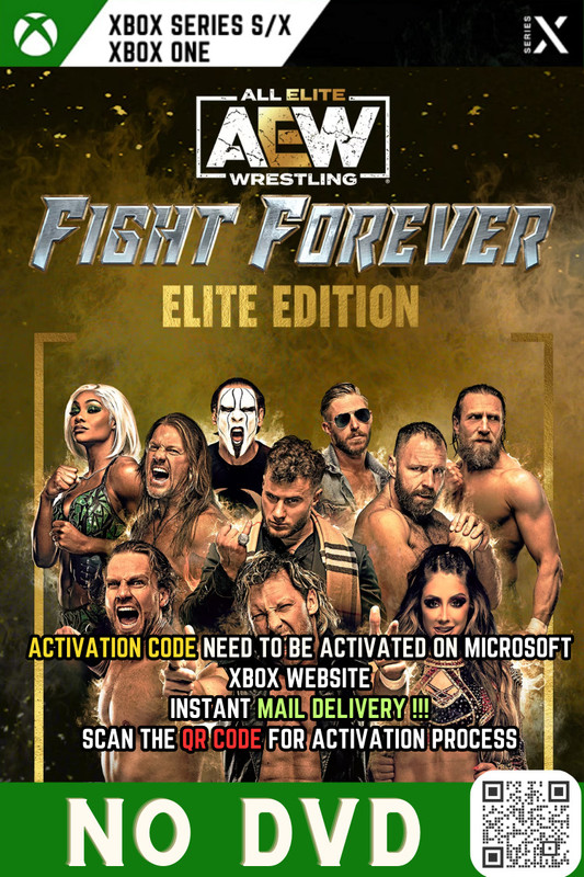 AEW: Fight Forever-Instant Mail Delivery (ONLY ACTIVATION CODE, NO CD) Ultimate Edition(Code in the Box - for Xbox One)