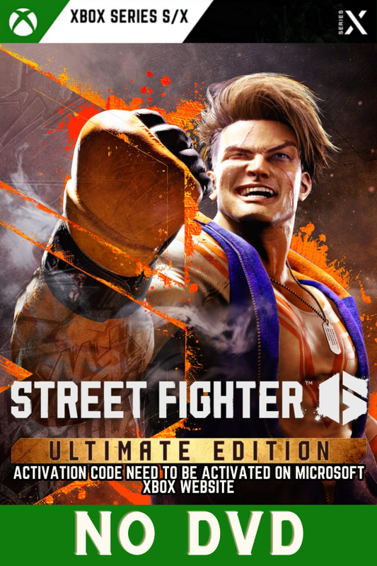 Street Fighter 6 (ONLY ACTIVATION CODE, NO DVD) Ultimate Edition(Code in the Box - for Xbox One)
