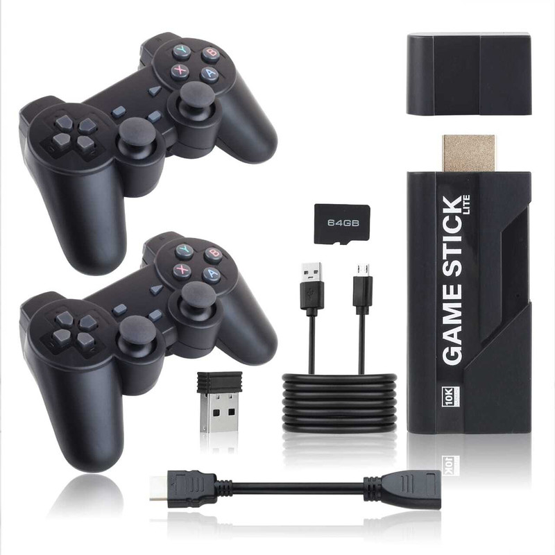 NEW 4K Ultra HD Game Stick 64GB with 2 Wireless Controllers Motion Controller 25th Anniversary Edition(Code in the Box - for PC)