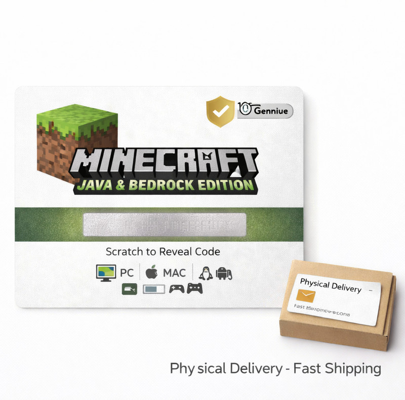 Minecraft: Java & Bedrock Edition(Code in the Box - for Xbox One & PC)