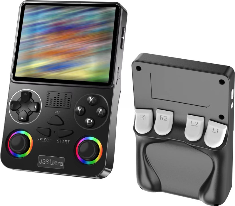 J36 Ultra 64GB Handheld Console - 20,000 Childhood Games & Built-in Wi-Fi Ultimate Edition(Code in the Box - for PSP)