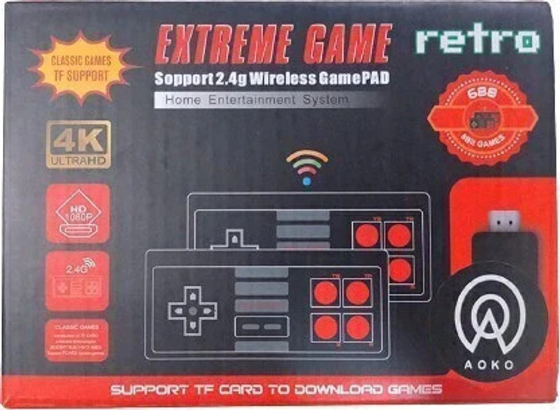 GSH Wireless Handheld TV Video Game Console Built in 818 Classic 8 Bit Game Mini Console Dual Gamepad HDMI Output AV Output Limited Edition(Code in the Box - for PC)