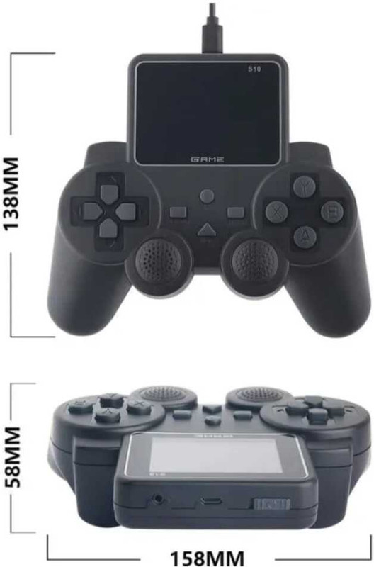 S10 Handheld Controller: 2.4-Inch Screen, 520 Games Black Edition(Code in the Box - for PSP)