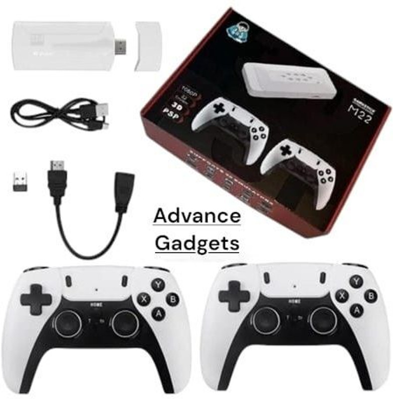 M22 Game Stick Retro Video Game Console with 2 Wireless Controller 64 GB Exclusive Edition(Code in the Box - for PSP)