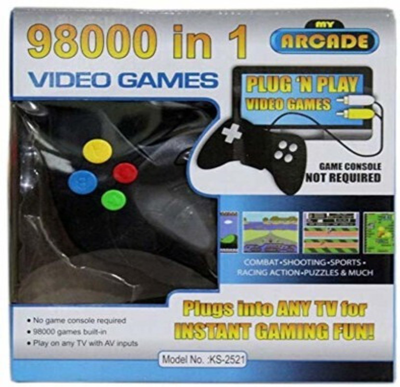 98000 Game IN 1 Video Game Pad Built In TV LED Game Direct AV Inputs Special Edition(Code in the Box - for PC)