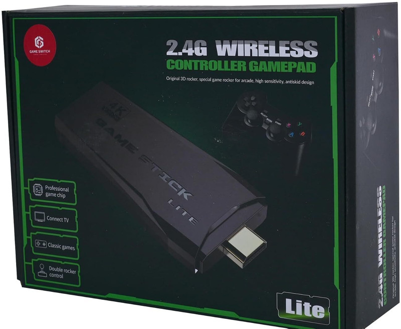 2.4g game pad for kids With 10000+ inbuilt game in this game box Limited Edition(Code in the Box - for PC)