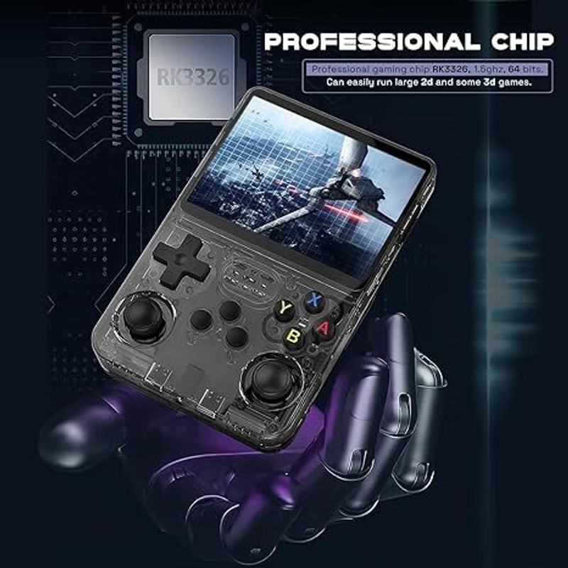 R36S Handheld Game with 3.5" IPS Screen Linux System Portable Gaming MULTICOLOUR Limited Edition(Code in the Box - for PSP)
