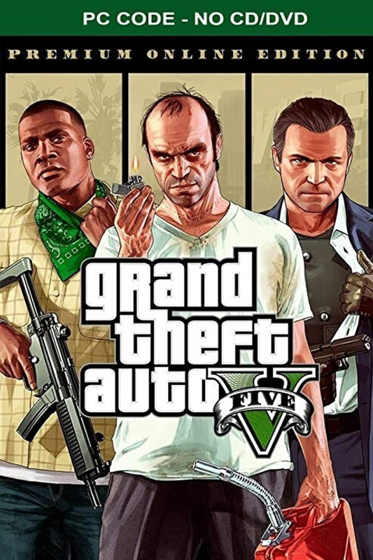 Grand Theft Auto V Premium + Megalodon Shark Cash Card $8,000,000 (NO CD/DVD) Special Edition(Code in the Box - for PC)