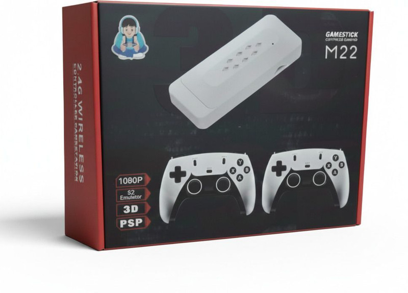 Timkolas Retro M22 Ultr HD Game Stick Console With 2.4G Dual Wireless Controller Limited Collector's Edition with Game and Expansion Pack(Code in the Box - for PSP)