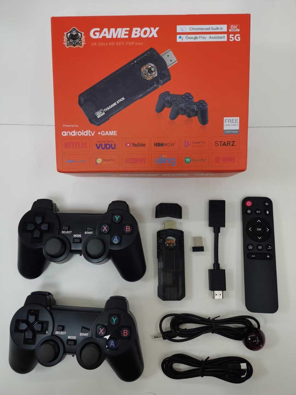 Retro Gaming Box 8k with 20000+ Games for HD Set-Top Box with Android TV Support Limited Edition(Code in the Box - for PC)